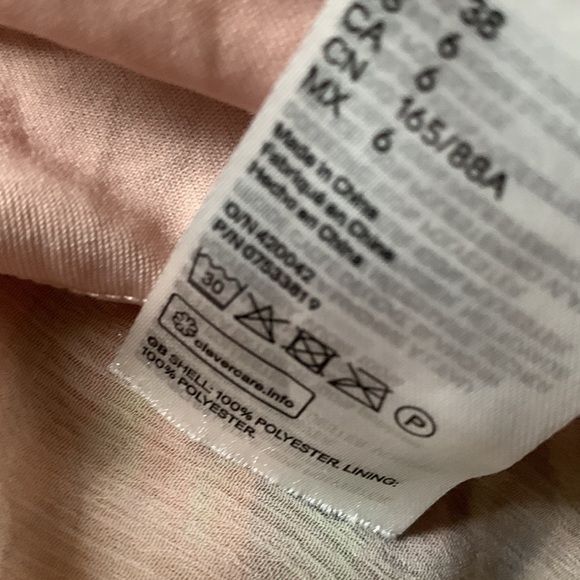 H&M Pink Floral Long Dress pleated crinkled size 6 - Picture 13 of 13